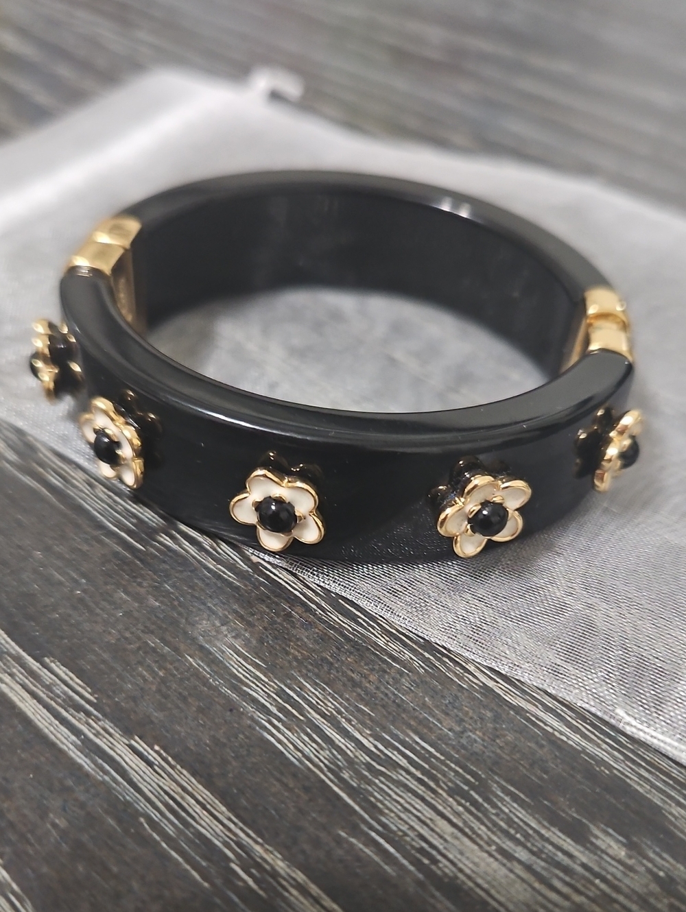 Kate Spade Flower Hinged Bracelet